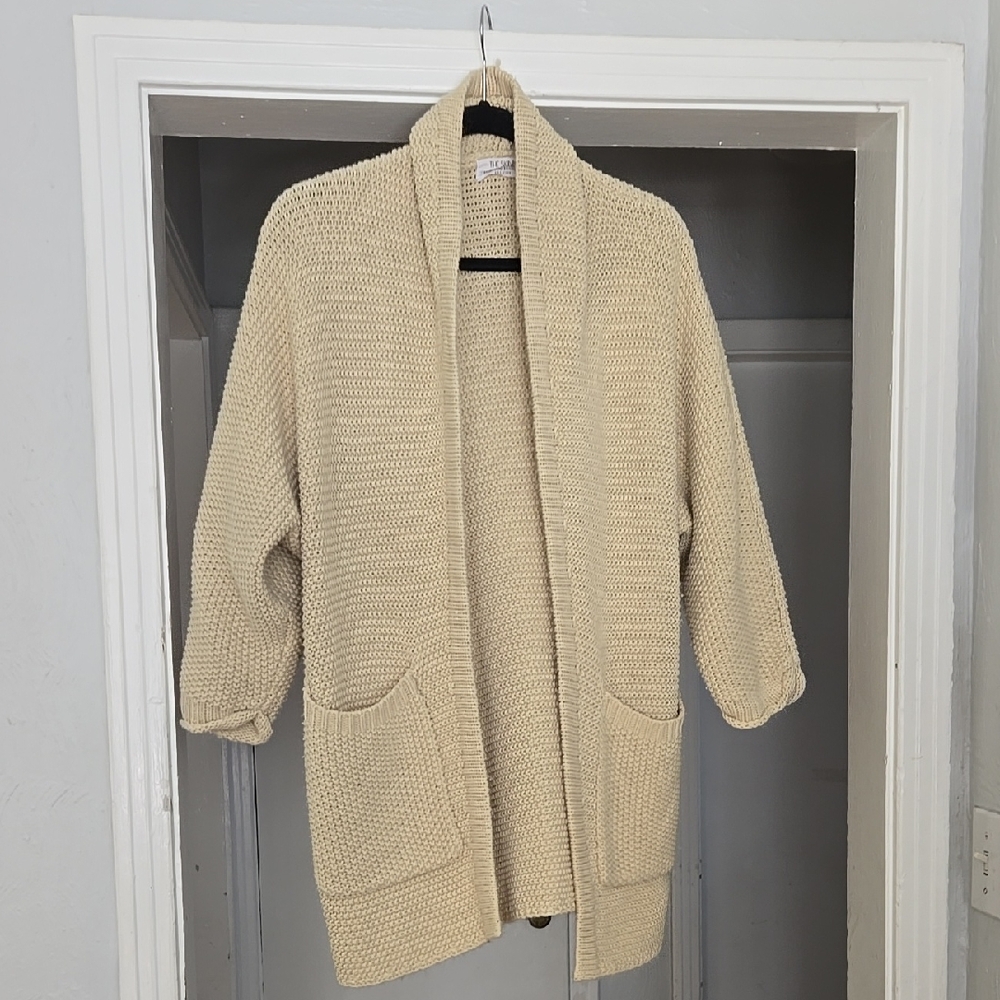 The Skinny X JILLIAN HARRIS Cozy Cream Knit Cardigan